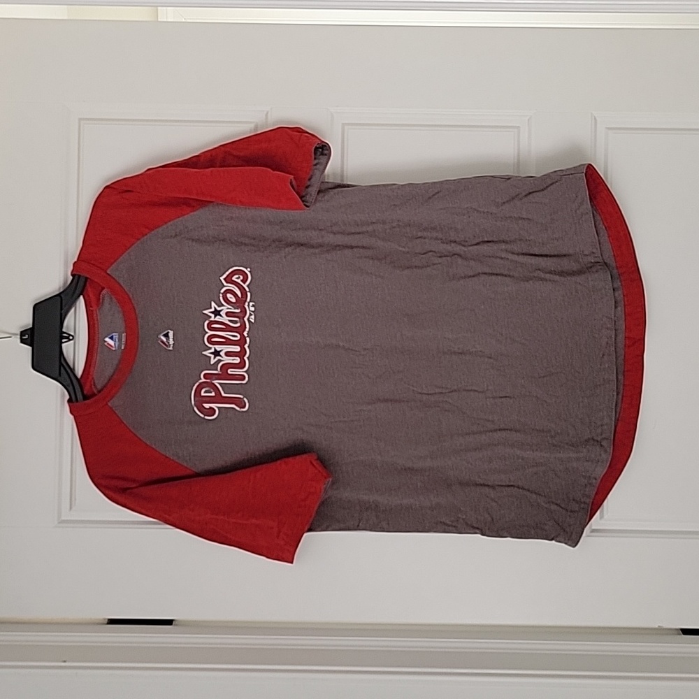 Phillies Baseball Tee, Men's Large